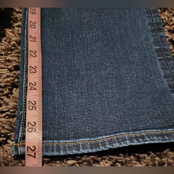 American Eagle Airflex Oiginal Bootcut Darkwash Stretch Zipper Fly 28x27 EUC - Picture 5 of 7